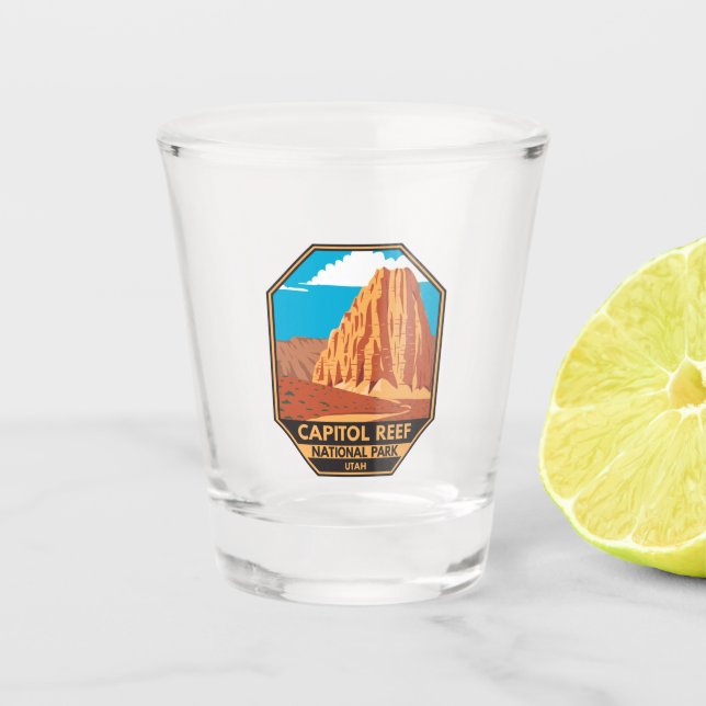 Capitol Reef National Park Cathedral Valley Loop  Shot Glass (Front)