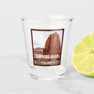 Capitol Reef National Park Cathedral Valley Loop Shot Glass