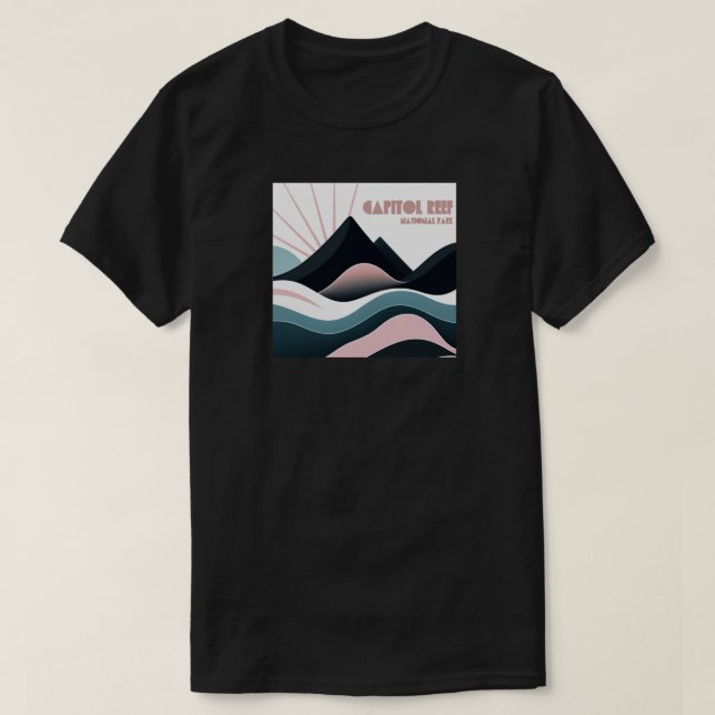 Capitol Reef National Park Coloured Hills T-Shirt (Design Front)