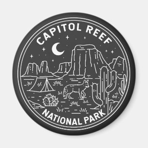 Capitol Reef National Park Monoline Magnet