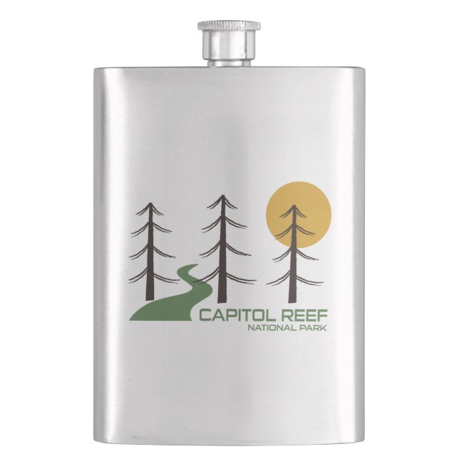 Capitol Reef National Park Trail Hip Flask (Front)