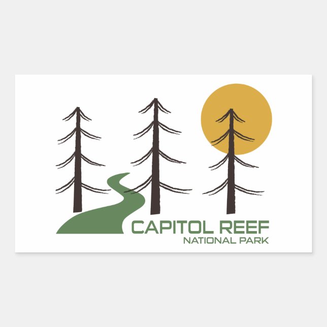 Capitol Reef National Park Trail Sticker (Front)