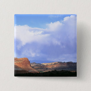 Capitol Reef National Park, Utah. USA. Cumulus 2 Inch Square Button
