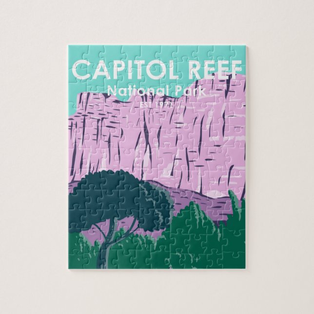  Capitol Reef National Park Utah Vintage Jigsaw Puzzle (Vertical)