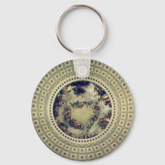 capitol rotunda round keychain (Front)