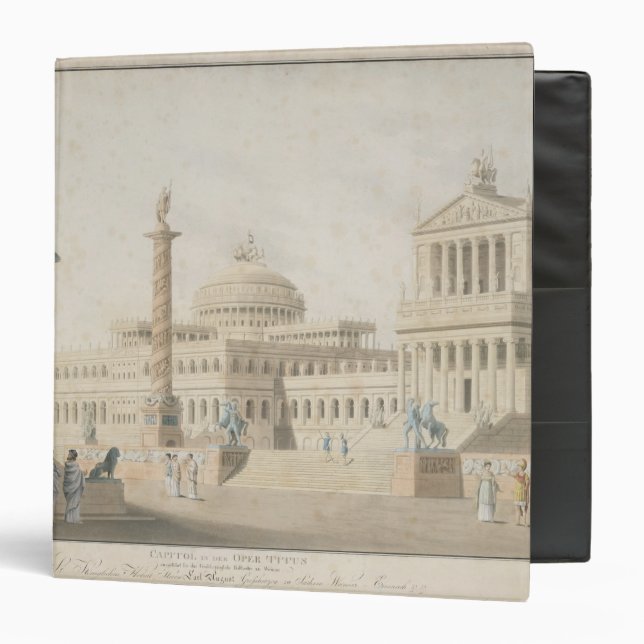 Capitol, set for 'La clemeza di Tito' by Binder (Front/Inside)