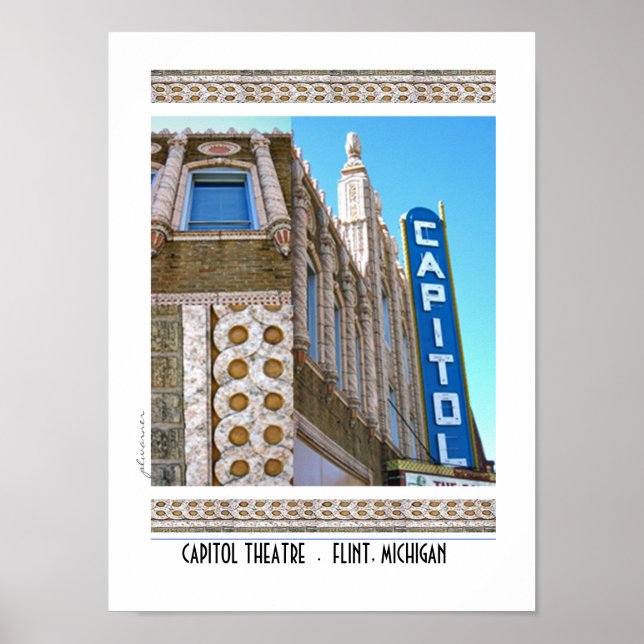 Capitol Theater - Flint, Michigan Poster (Front)