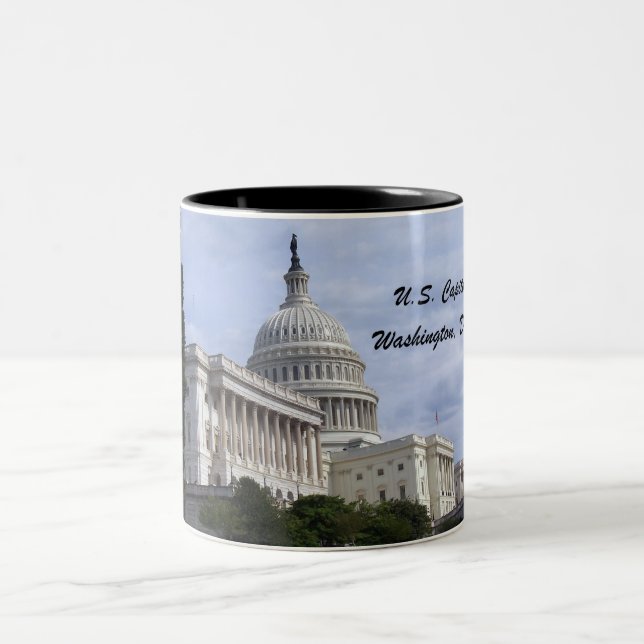 Capitol, Washington, D.C. Two-Tone Coffee Mug (Center)