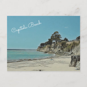 Capitola Beach Customizable Postcard