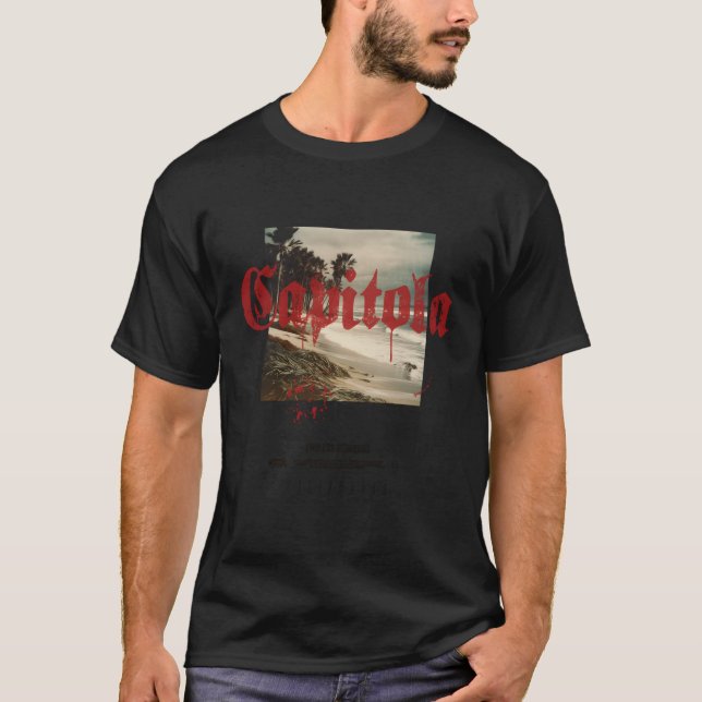 Capitola California Ca Tattoo Beach Surf T-Shirt (Front)