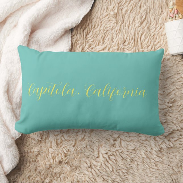 Capitola,California city in Santa Cruz County Lumbar Pillow (Blanket)