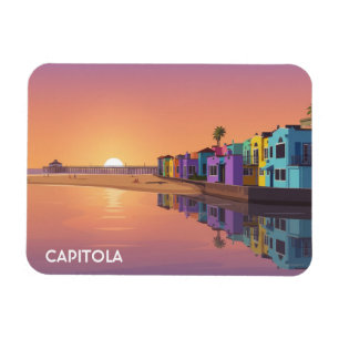 Capitola Santa Cruz California Travel Magnet