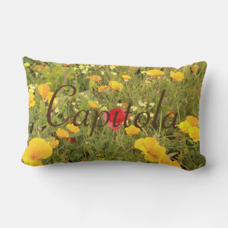 Capitola with flower garden lumbar pillow