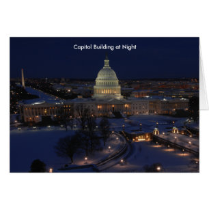 Capitole américain la nuit