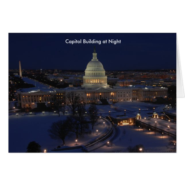 Capitole américain la nuit (Devant horizontal)