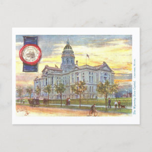 Capitole Wyoming vintage avec carte postale Seal