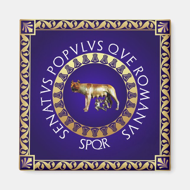 Capitoline Wolf Magnet (Front)