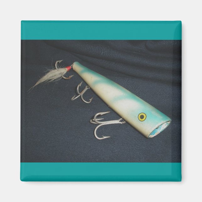 Cap'n Bill Popper Vintage Lure Magnet (Front)