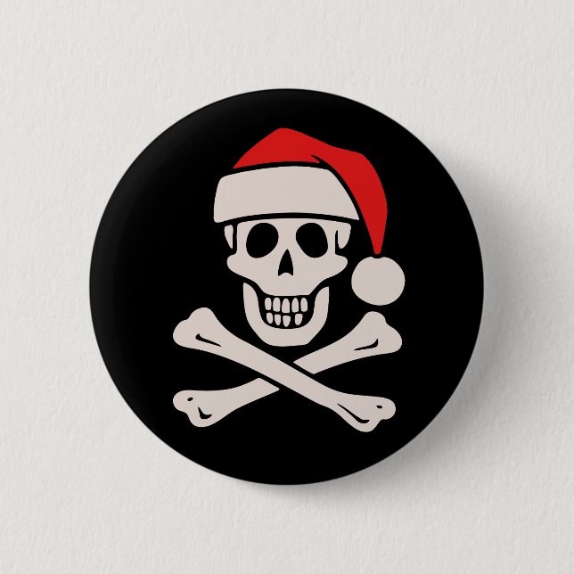 Cap'n Claus 2 Inch Round Button (Front)
