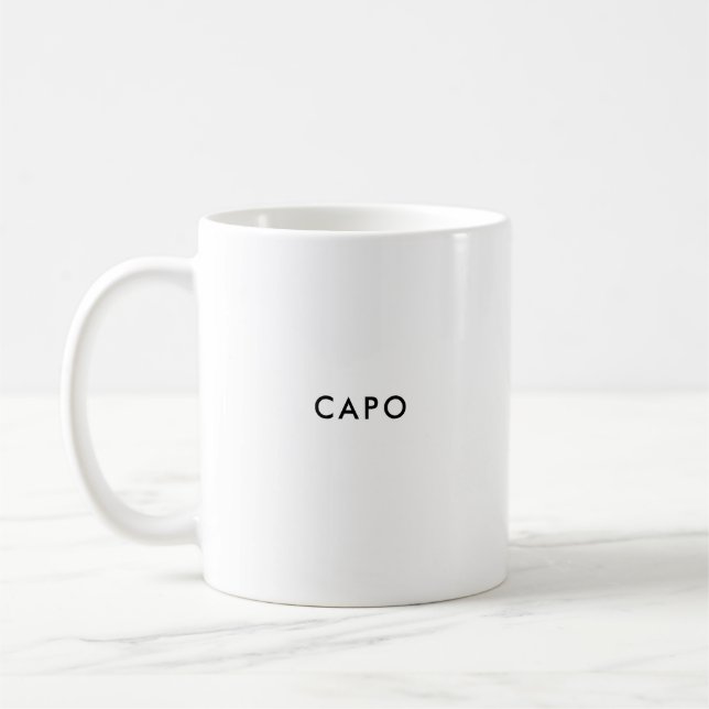 Capo | Boss | Custom Italian Coffee Mug (Left)