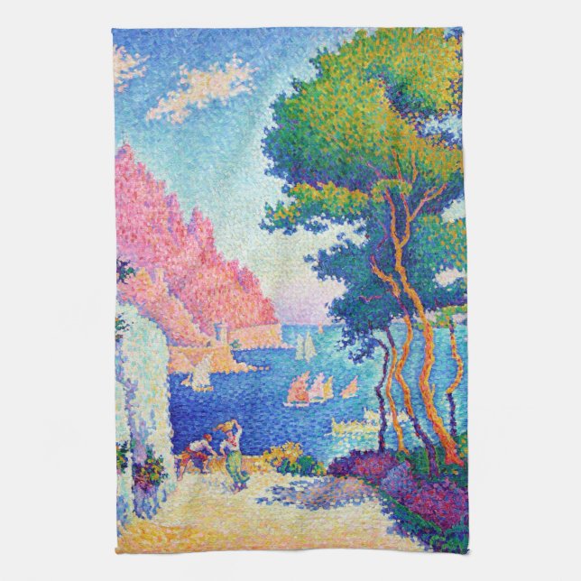 Capo di Noli, Signac Kitchen Towel (Vertical)