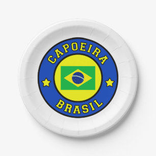 Capoeira Brasil Paper Plate