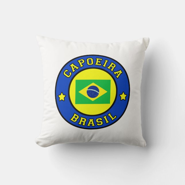 Capoeira Brasil Throw Pillow (Front)