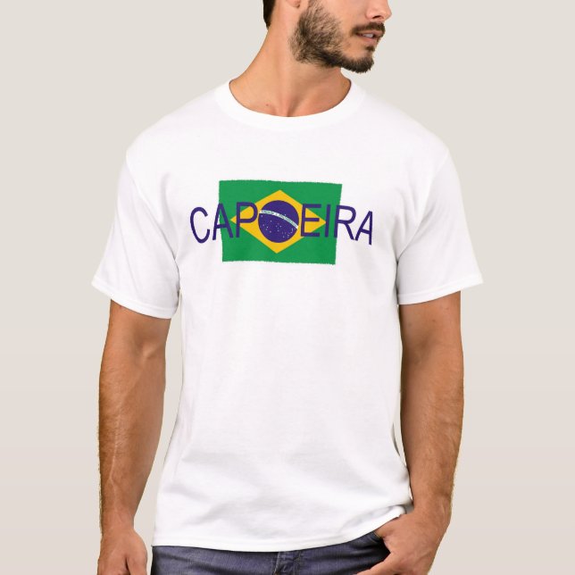 capoeira brazil flag T-Shirt (Front)