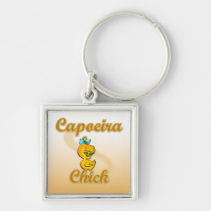 Capoeira Chick Keychain