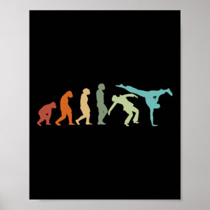 Capoeira Dance Martial Arts Brazil Karate Evolutio Poster