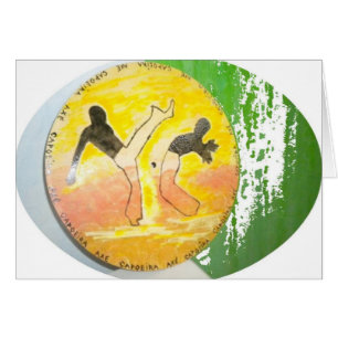 capoeira ginga axe card