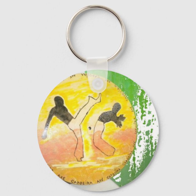 capoeira ginga axe keychain (Front)