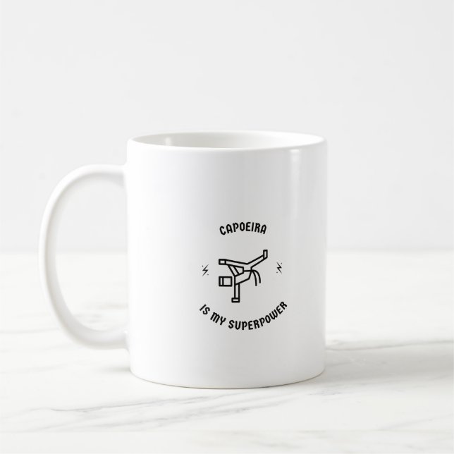 Capoeira is my superpower coffee mug (Left)