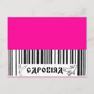 capoeira martial arts love brazil postcard