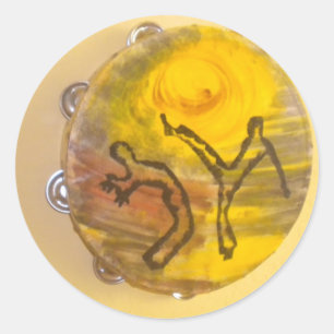 capoeira music passion axe sticker