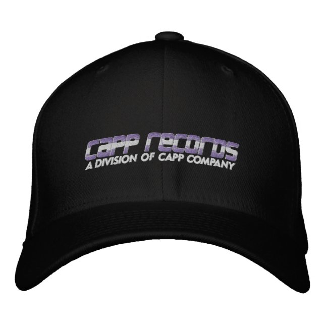 CAPP Records - [Black] High Quality Logo Embroidered Hat (Front)