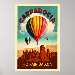 Cappadocia Hot Air Balloon Turkey Asia Wolrd Poster