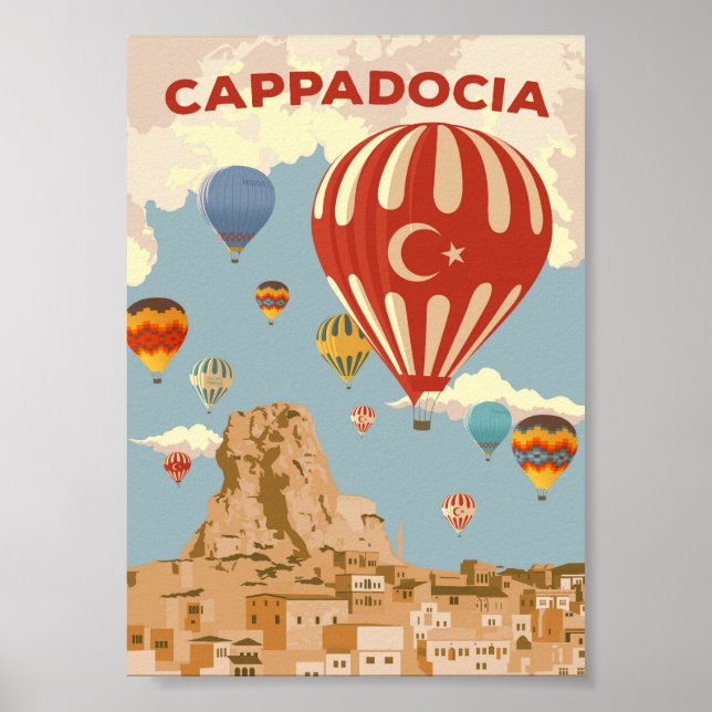 Cappadocia - Poster Vintage voyage (Devant)