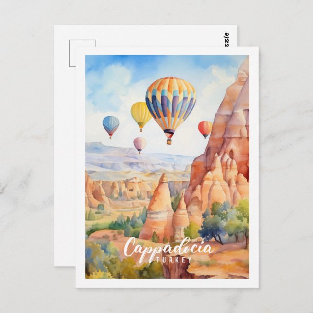 Cappadocia Turkey Famous Travel Place Postcard (Front/Back)