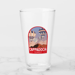 Cappadocia Turkey Retro Travel Art Vintage Glass