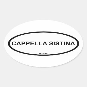 CAPPELLA SISTINA OVAL STICKER