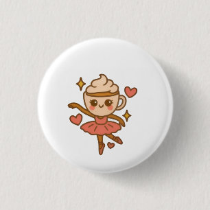 Cappuccina Ballerina Italian Ausweis 1 Inch Round Button