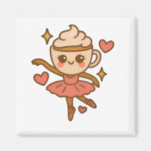 Cappuccina Ballerina Italian Ausweis Magnet