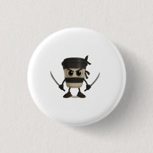 Cappuccino Assassino Funny Italian 1 Inch Round Button