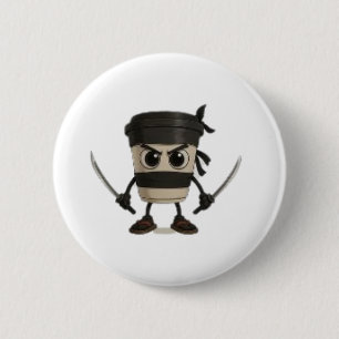 Cappuccino Assassino Funny Italian 2 Inch Round Button