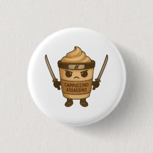 Cappuccino Assassino Italian 1 Inch Round Button