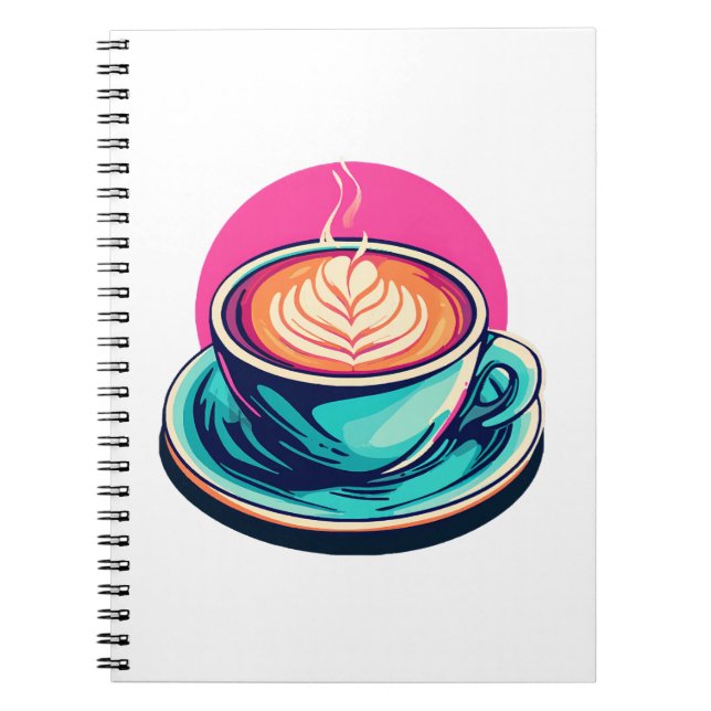 Cappuccino coffee cup notebook (Front)