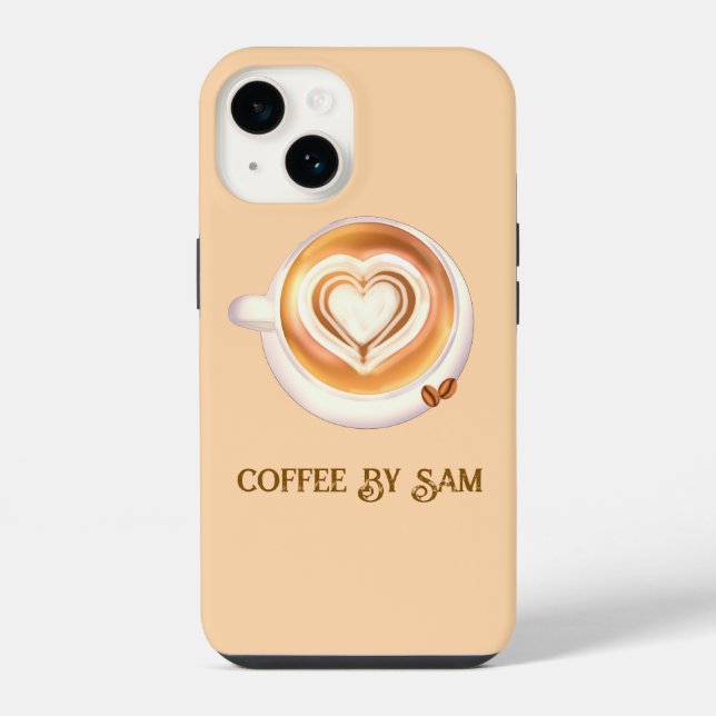 Cappuccino Coffee iPhone Case (Back)