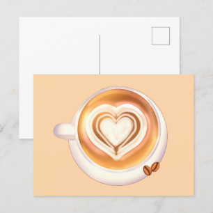 Cappuccino Coffee Postcard