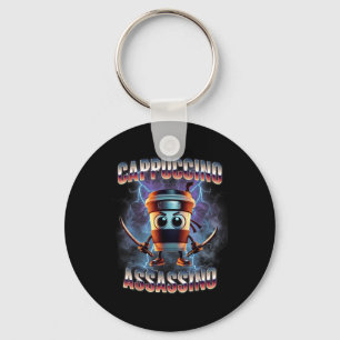 Cappuccino Ino Brainrot Italian Meme  Keychain